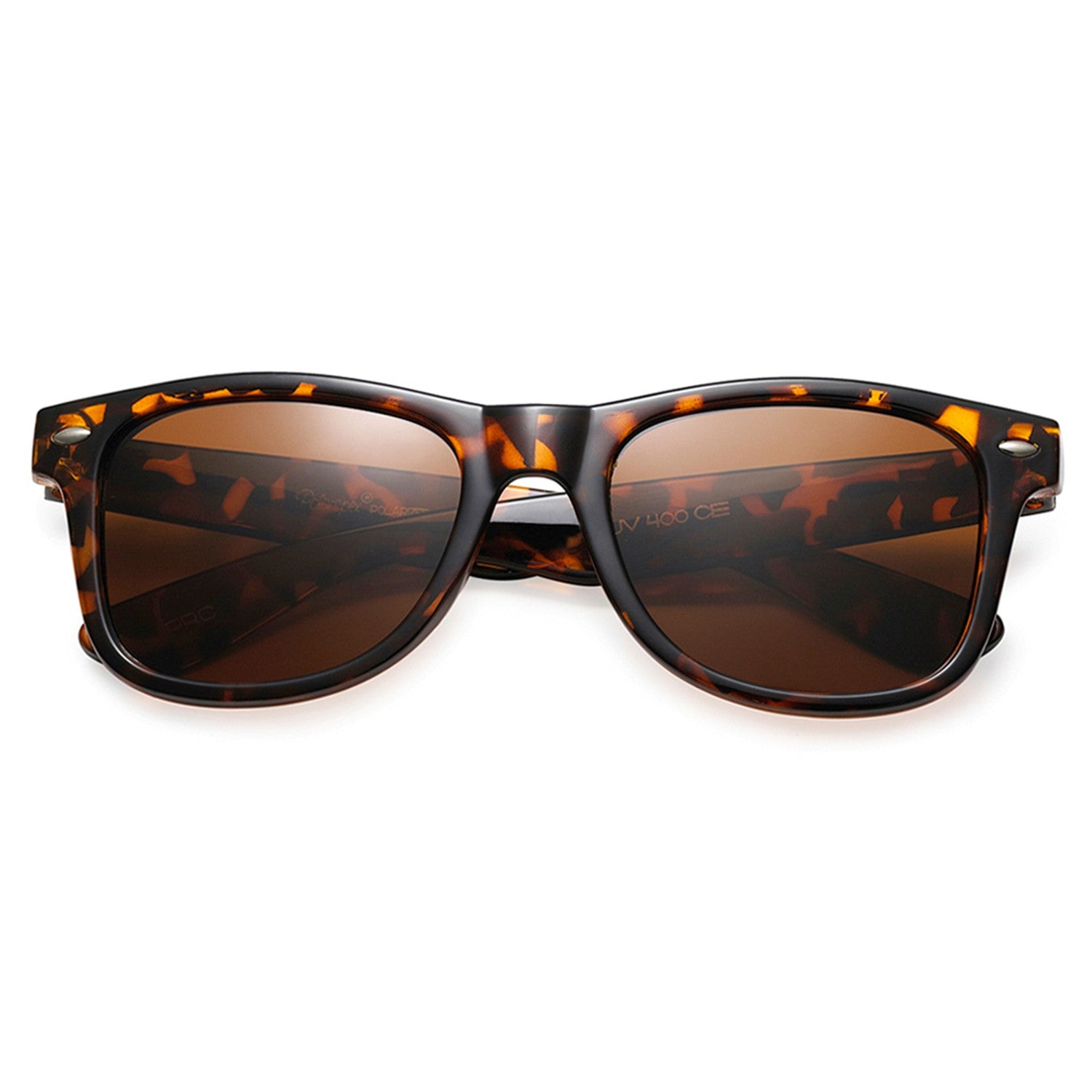 Polarspex Polarized 80's Retro Style Kids Sunglasses with Honey Tortoise Frames and Polarized Brown Lenses for Boys and Girls
