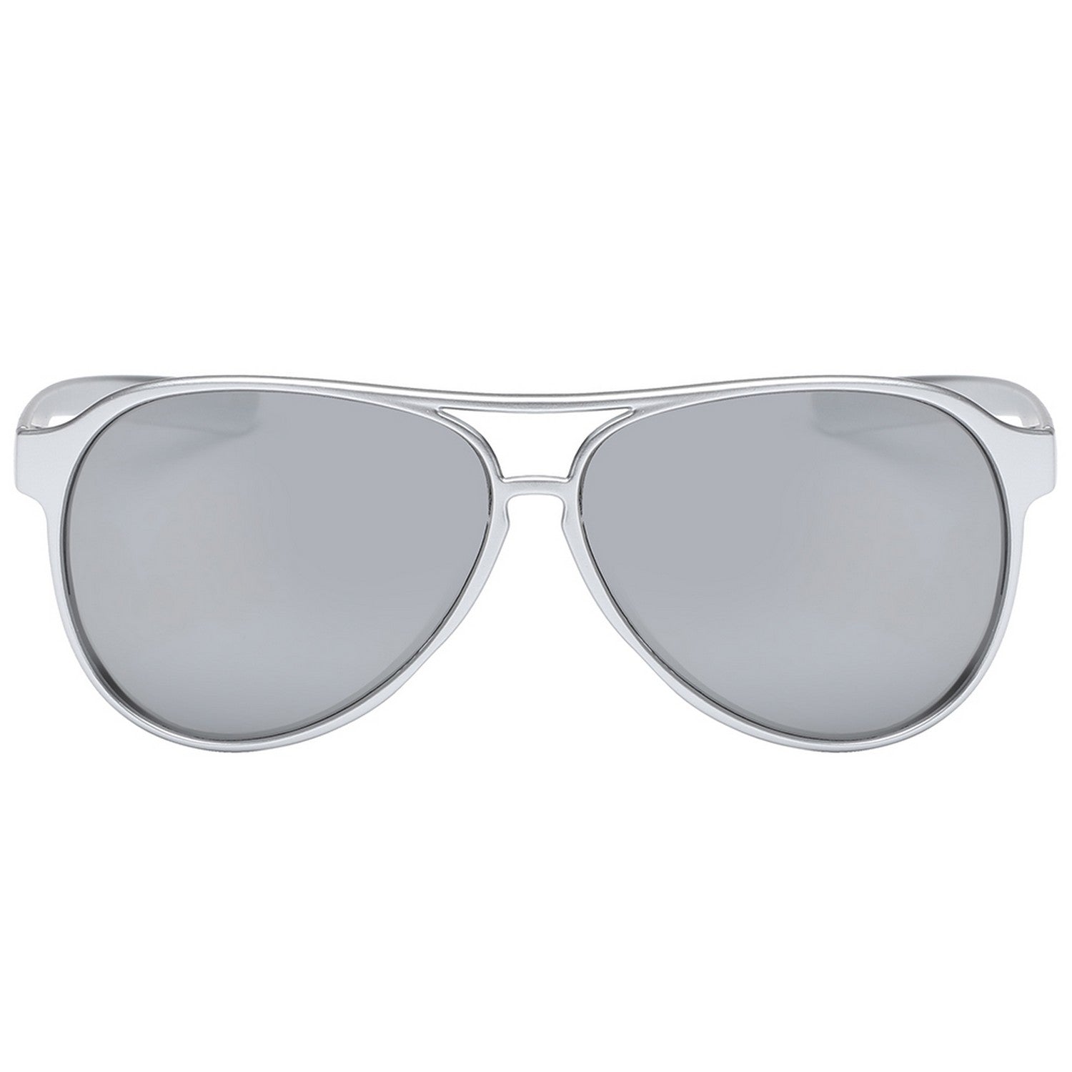 Polarspex Polarized Classic Ultar Lightweight Aviator Pilot Sunglasses with Titanium Silver Frames and Polarized Ice Tech Lenses for Men and Women